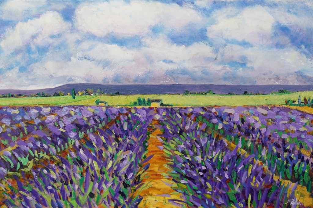 Lavender Fields 24x36 acrylic-3